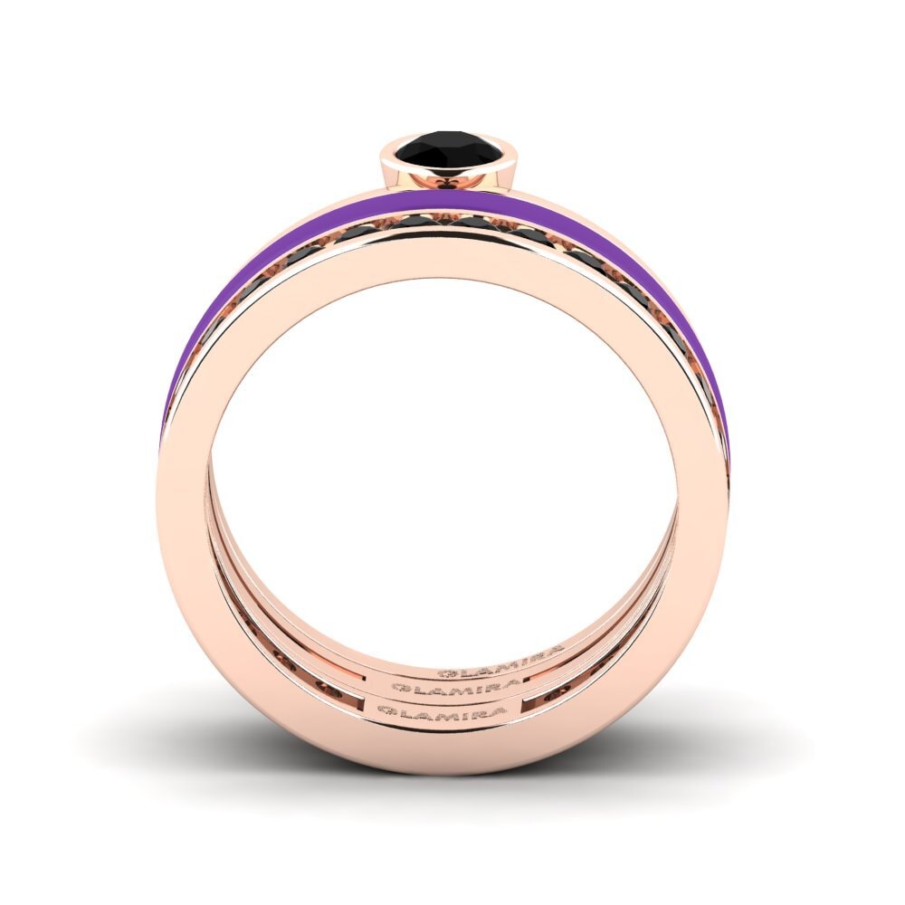 Rotgold 585 Ring Bavegels - E