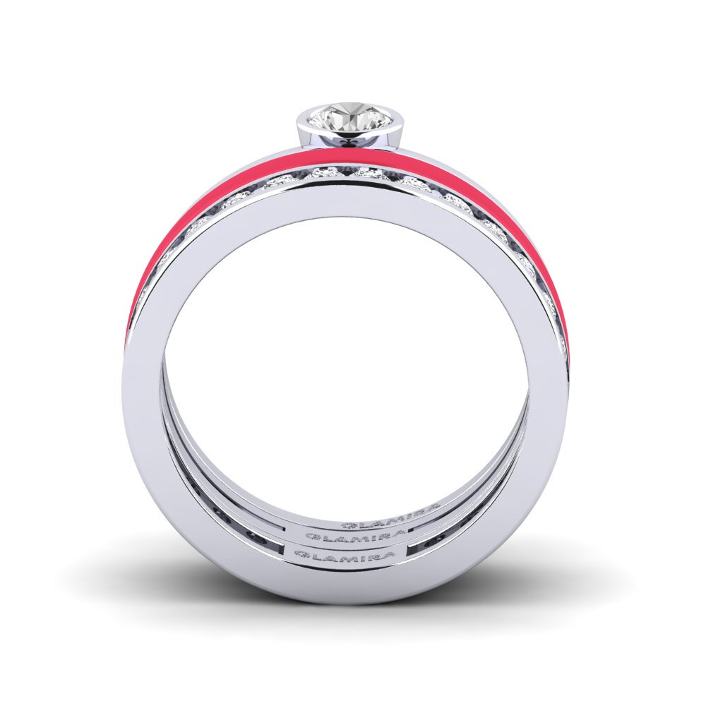 Weißer Saphir Ring Bavegels - E
