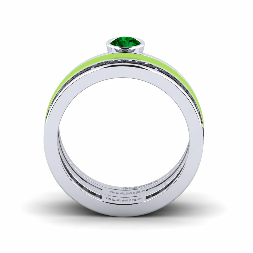 Zircone Vert Bague Bavegels - E