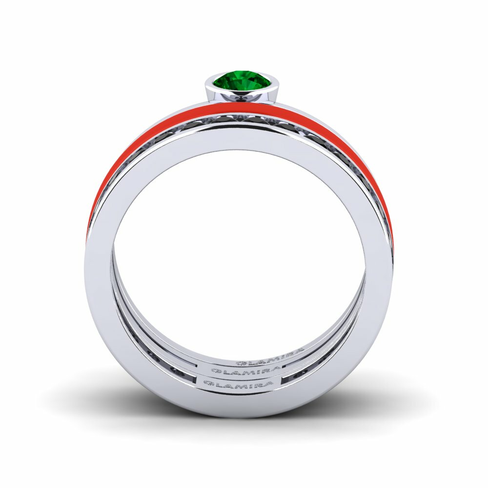 Zircone Vert Bague Bavegels - E