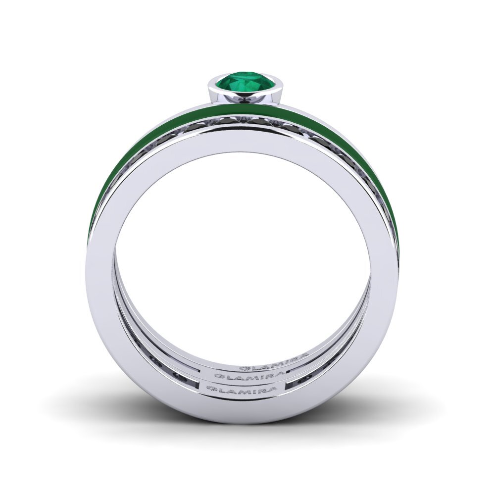 Smaragd Ring Bavegels - E