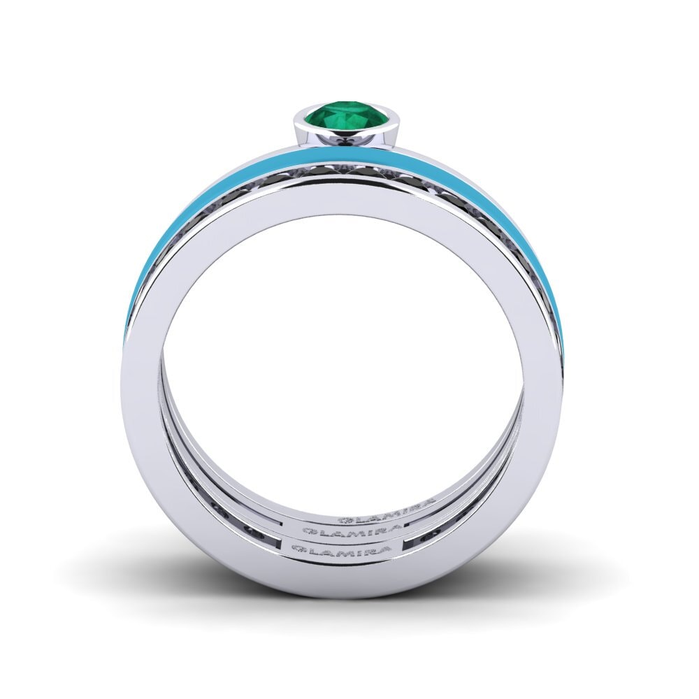 Smaragd Ring Bavegels - E