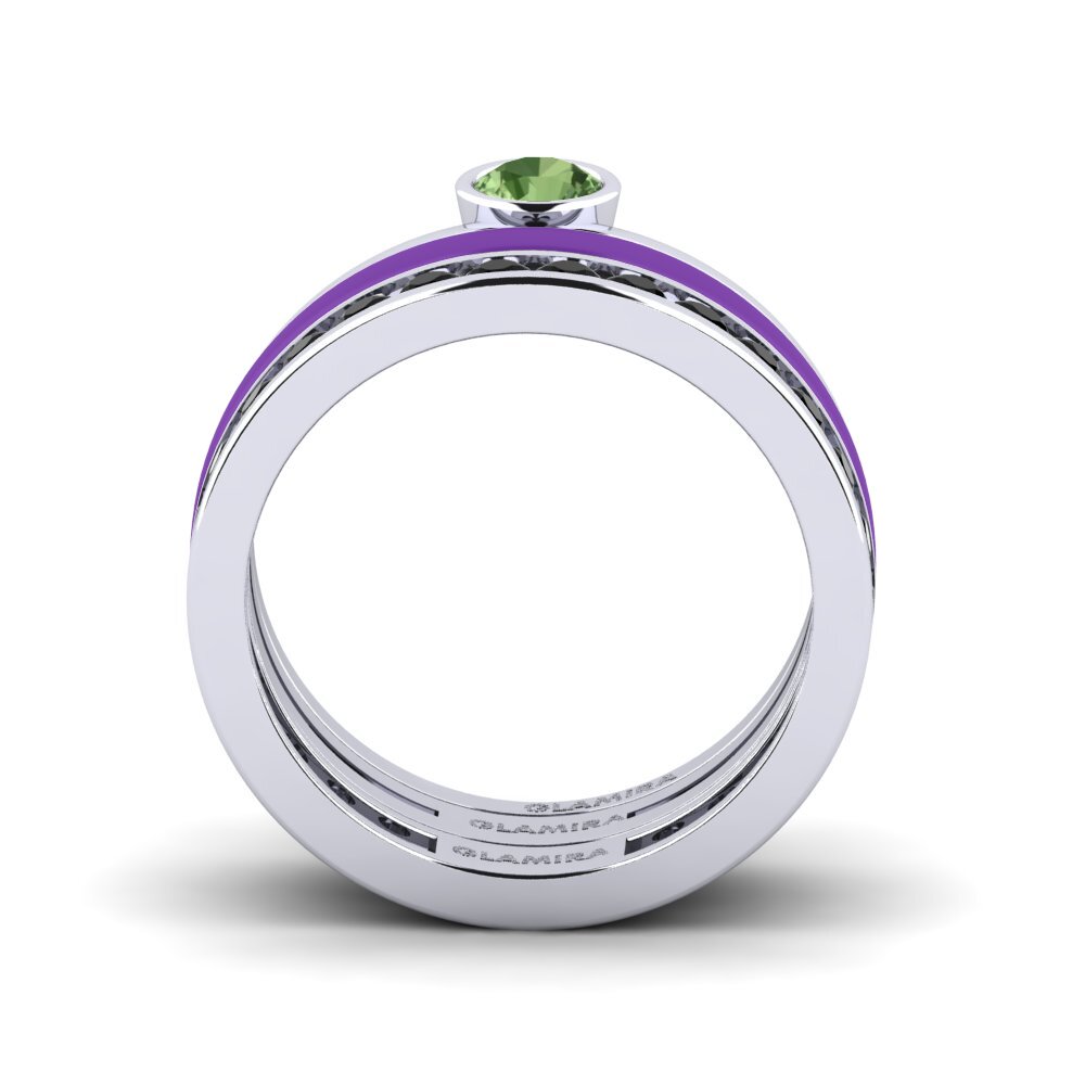 Grüner Saphir Ring Bavegels - E