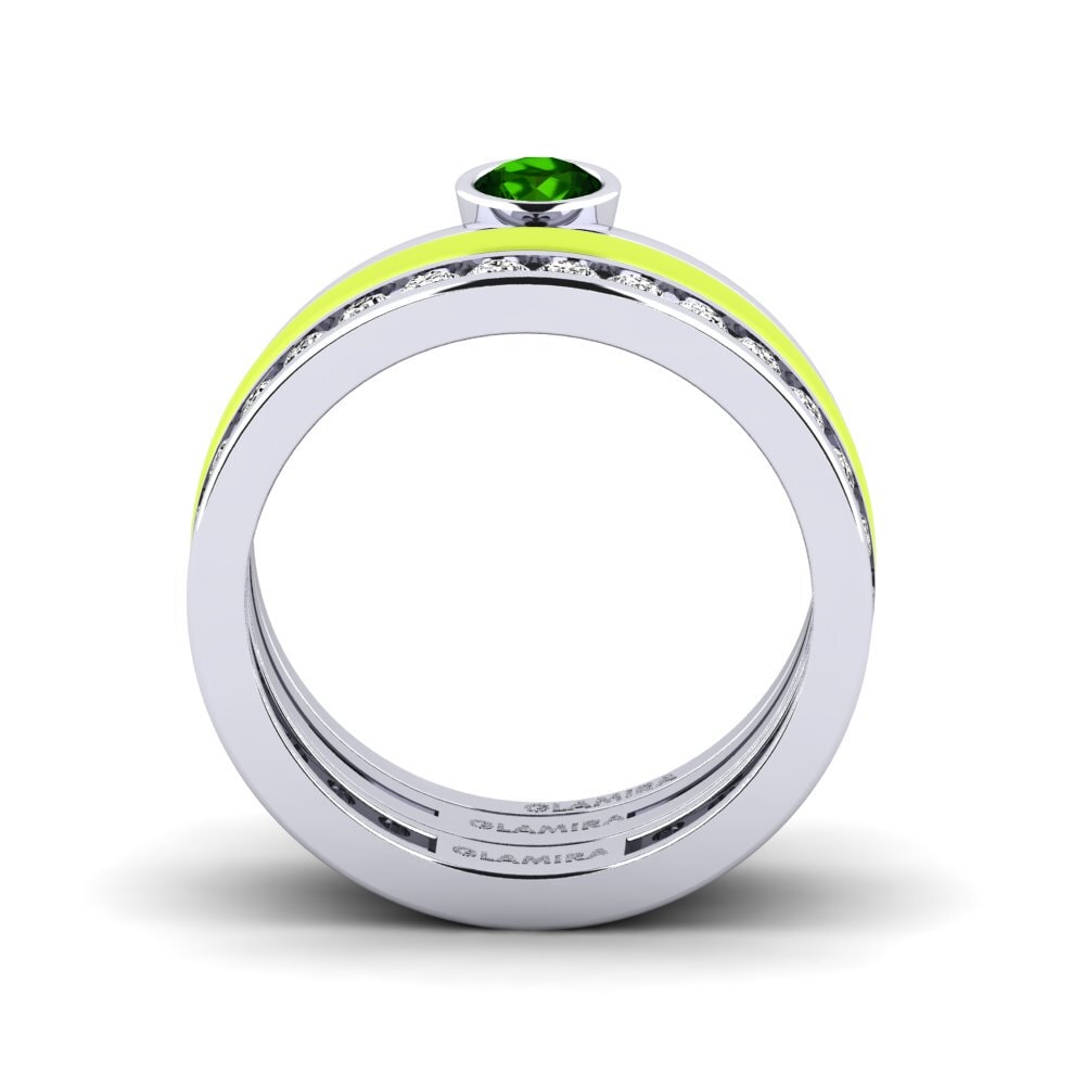 Grüner Turmalin Ring Bavegels - E