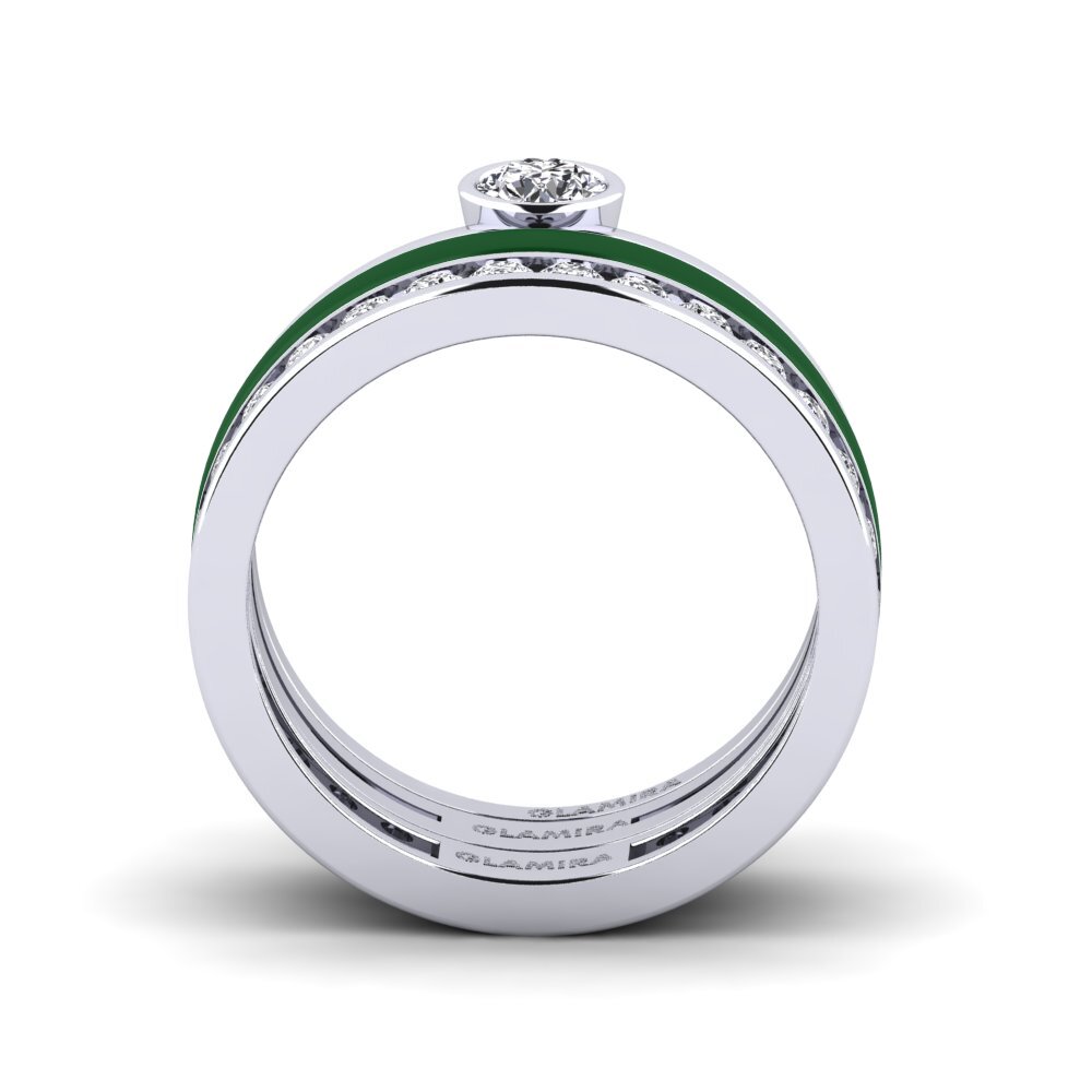 Labor-gezüchteter Diamant Ring Bavegels - E