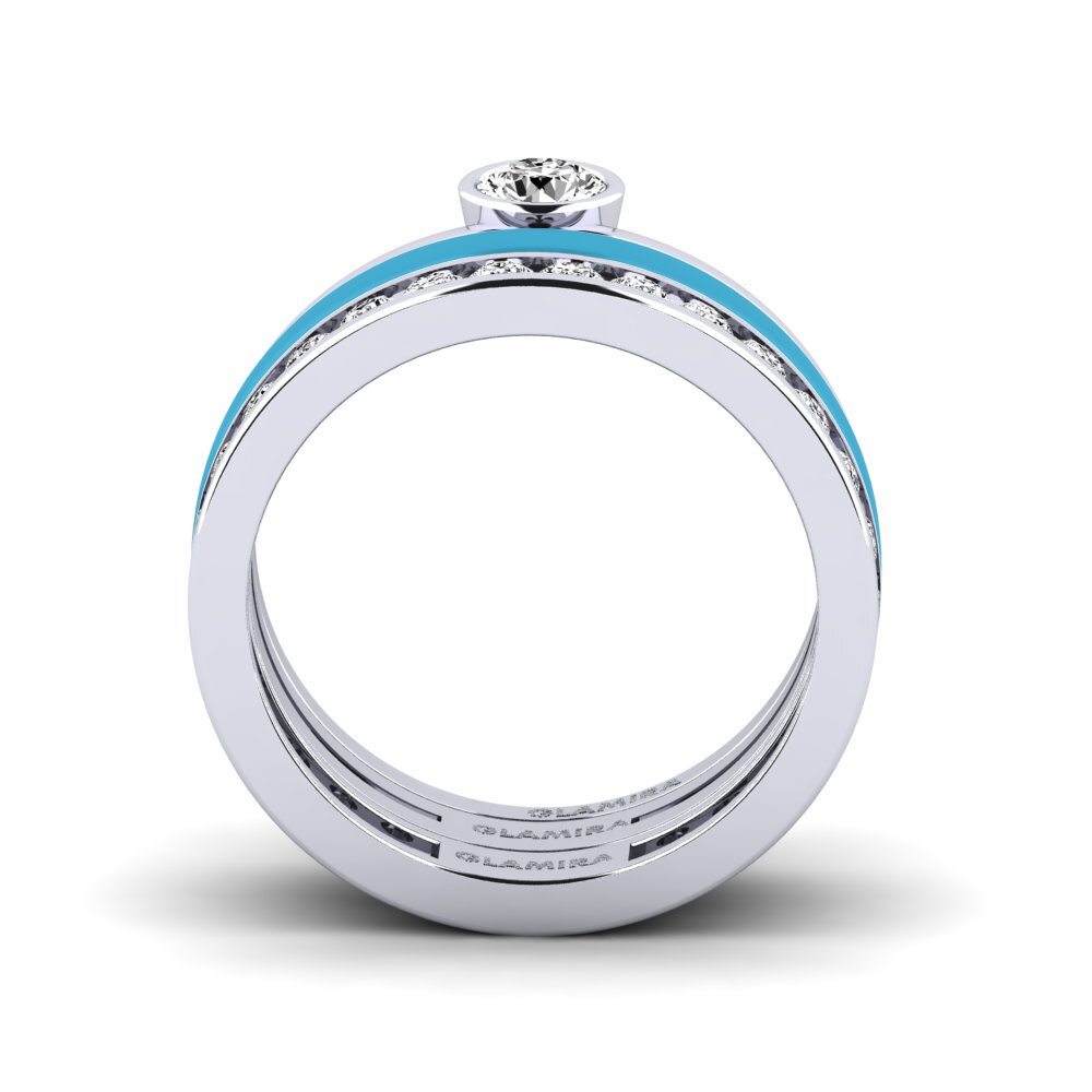 Moissanit Ring Bavegels - E