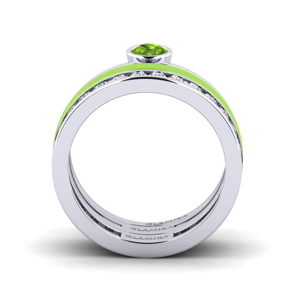 Peridot Ring Bavegels - E