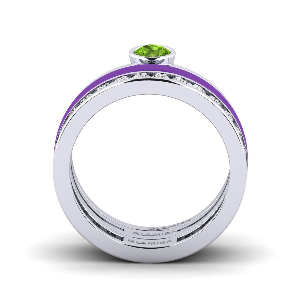 Peridot Ring Bavegels - E
