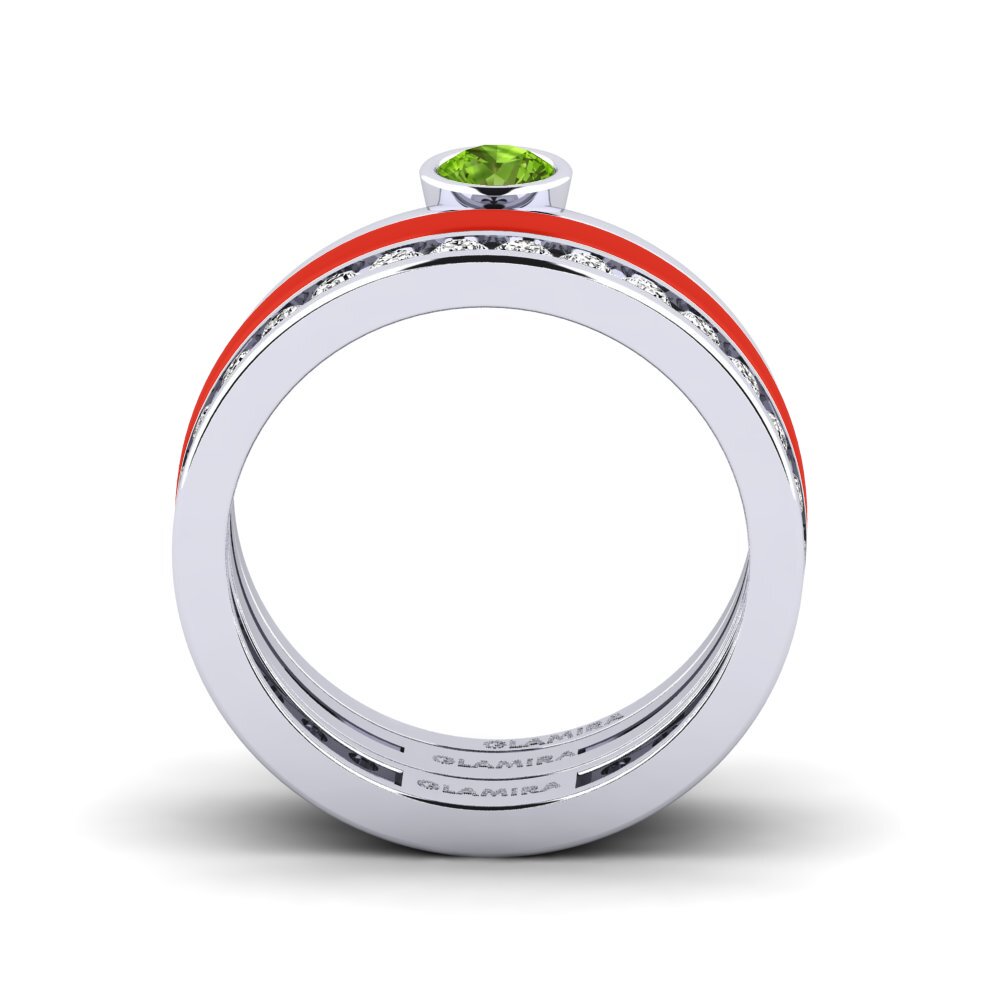 Peridot Ring Bavegels - E