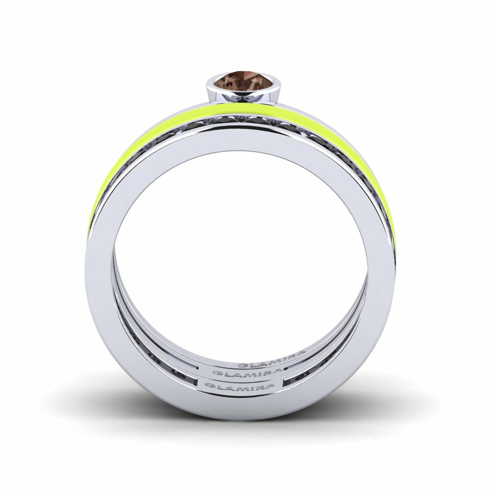 Quartz Fumé Bague Bavegels - E