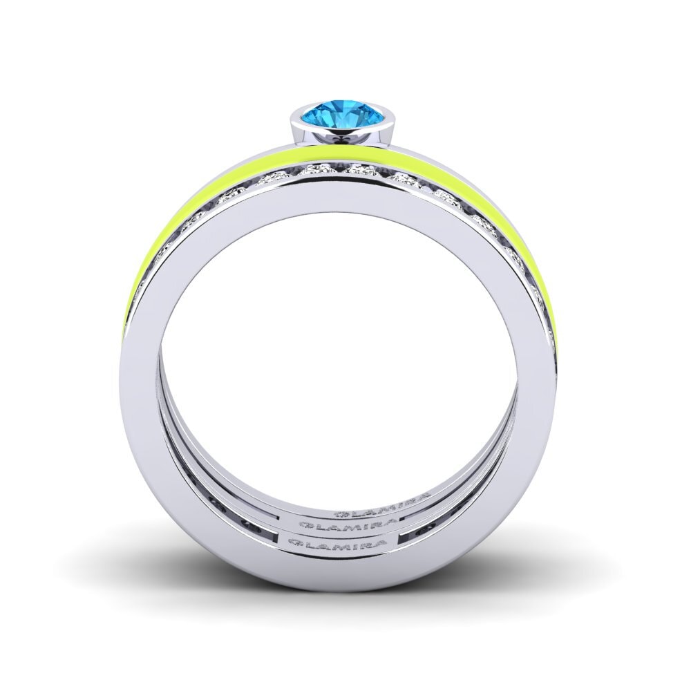 Blauer Topas Ring Bavegels - E