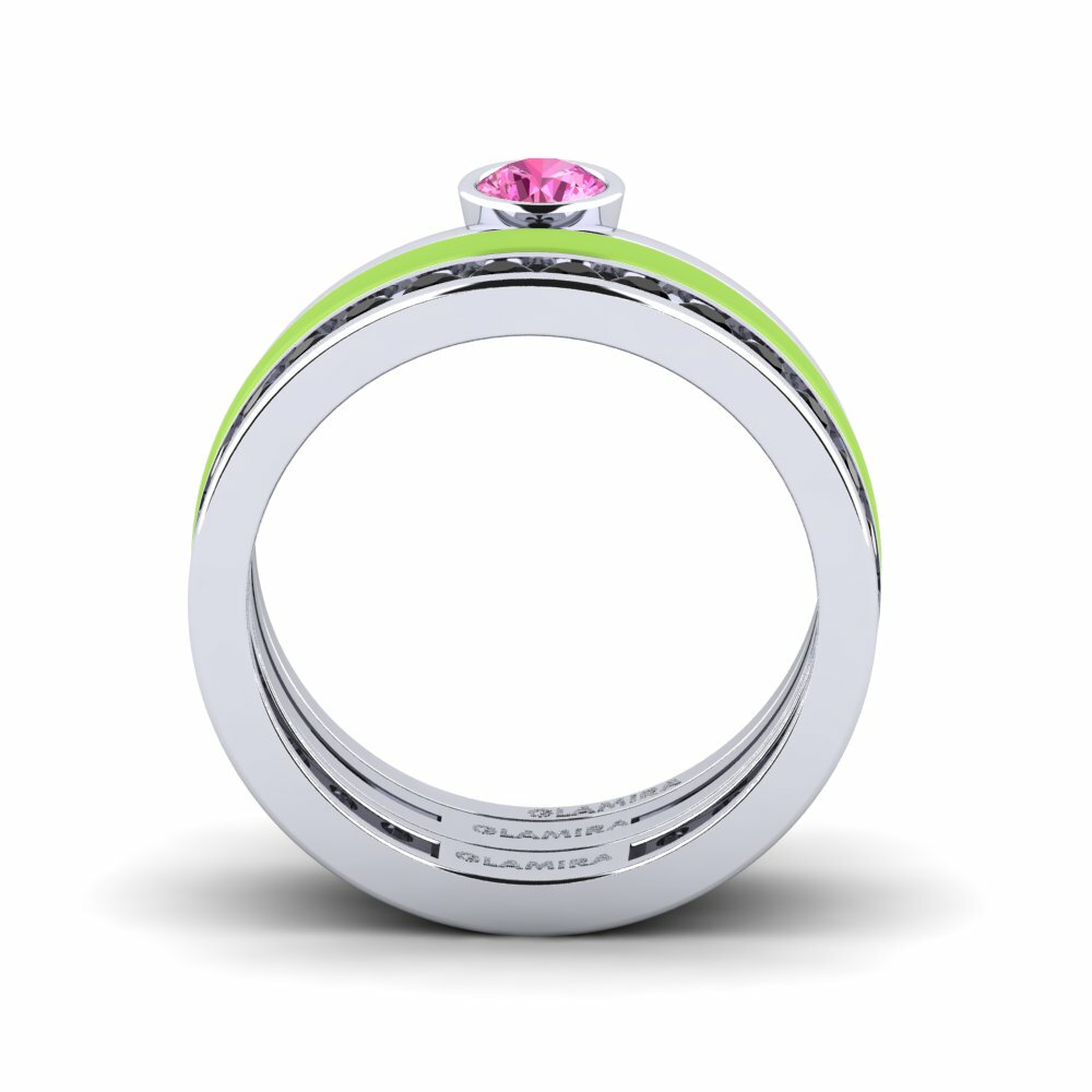 Topaze Rose Bague Bavegels - E