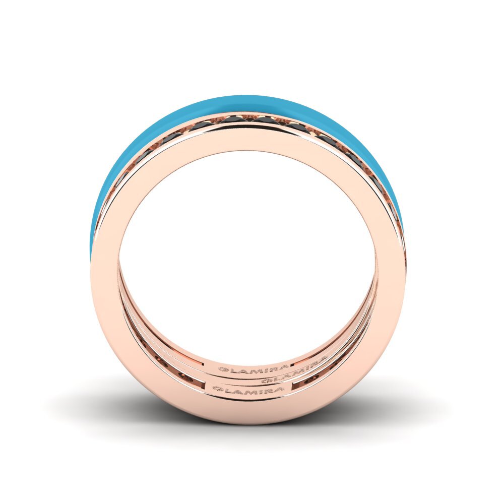 Rotgold 375 Ring Bavegels - F