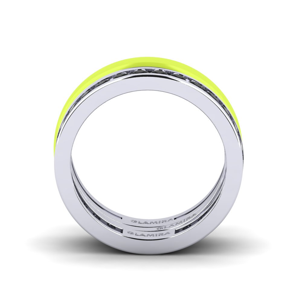 950 Platin Ring Bavegels - F