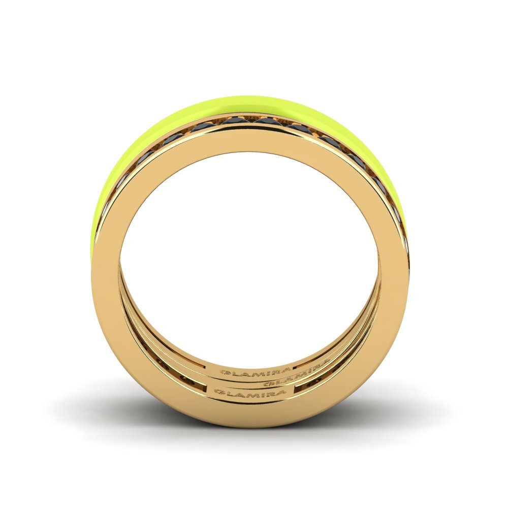 Gelbgold 585 Ring Bavegels - F