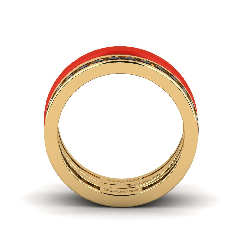 Gelbgold 585 Ring Bavegels - F