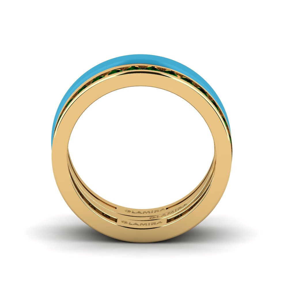 Grüner Zirkonia Ring Bavegels - F