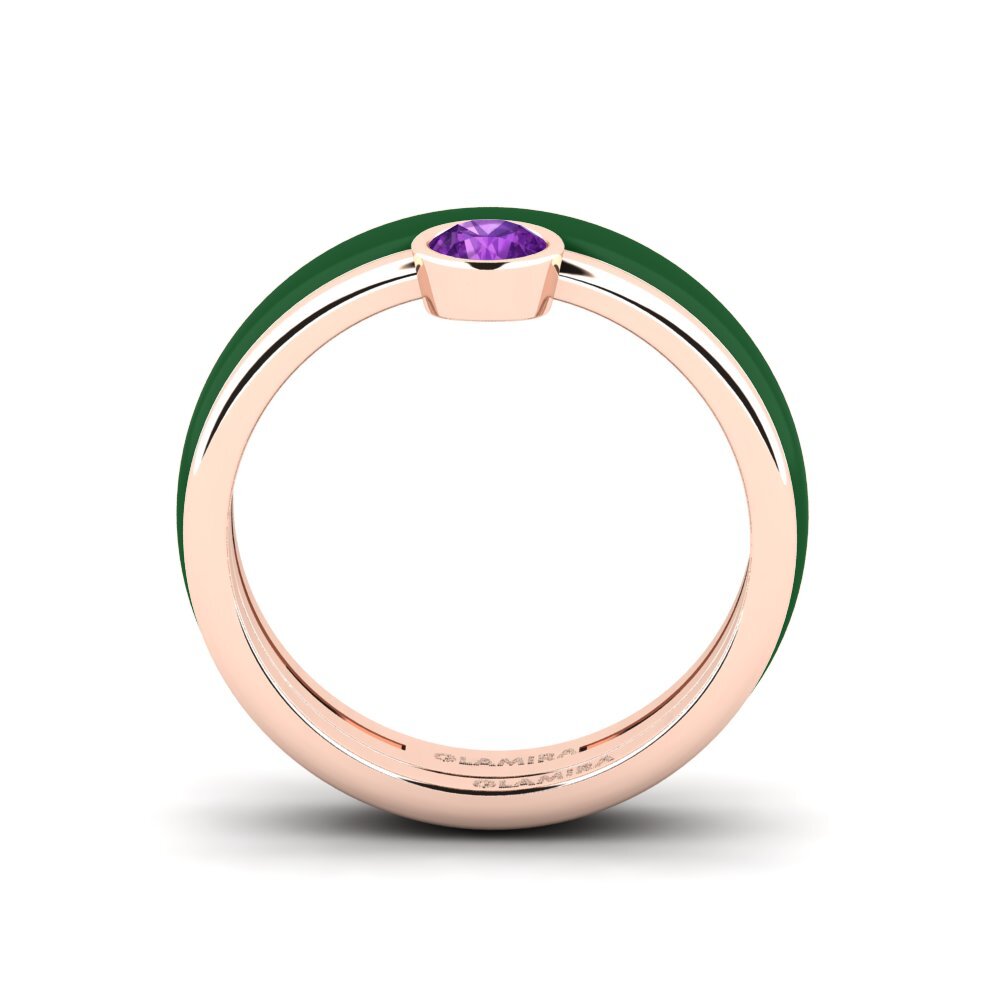 Rotgold 585 Ring Bavegels - H