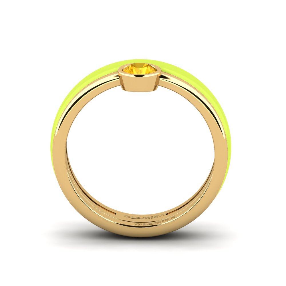 Citrin Ring Bavegels - H
