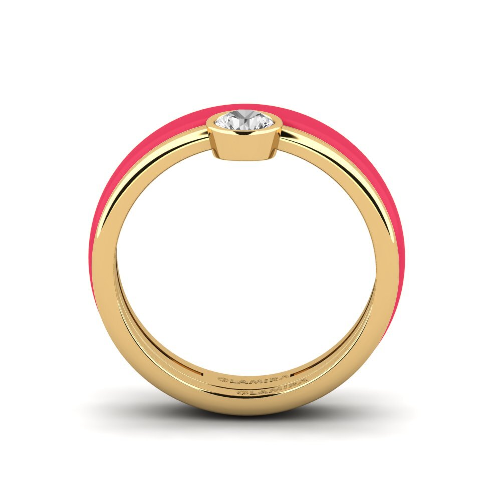Weißer Saphir Ring Bavegels - H