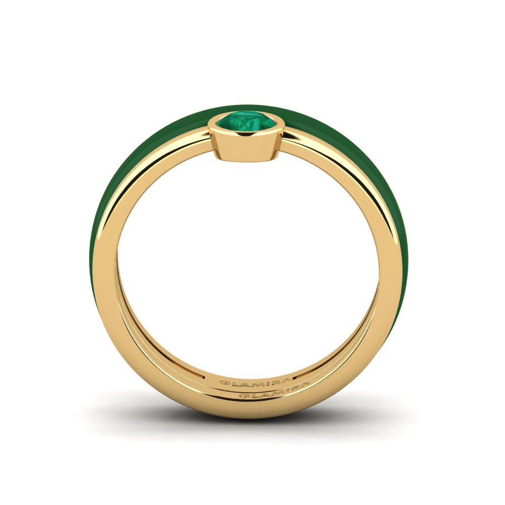 Smaragd Ring Bavegels - H