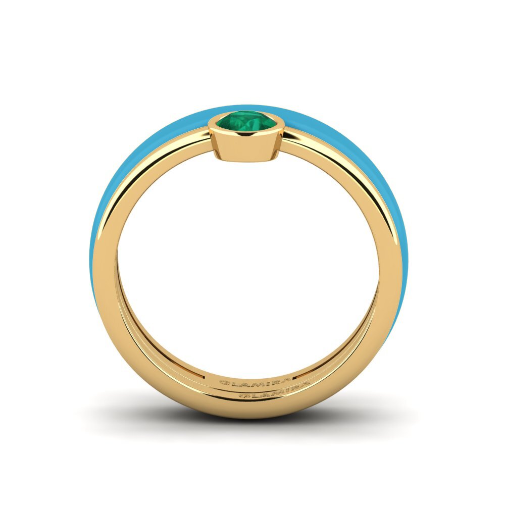 Smaragd Ring Bavegels - H