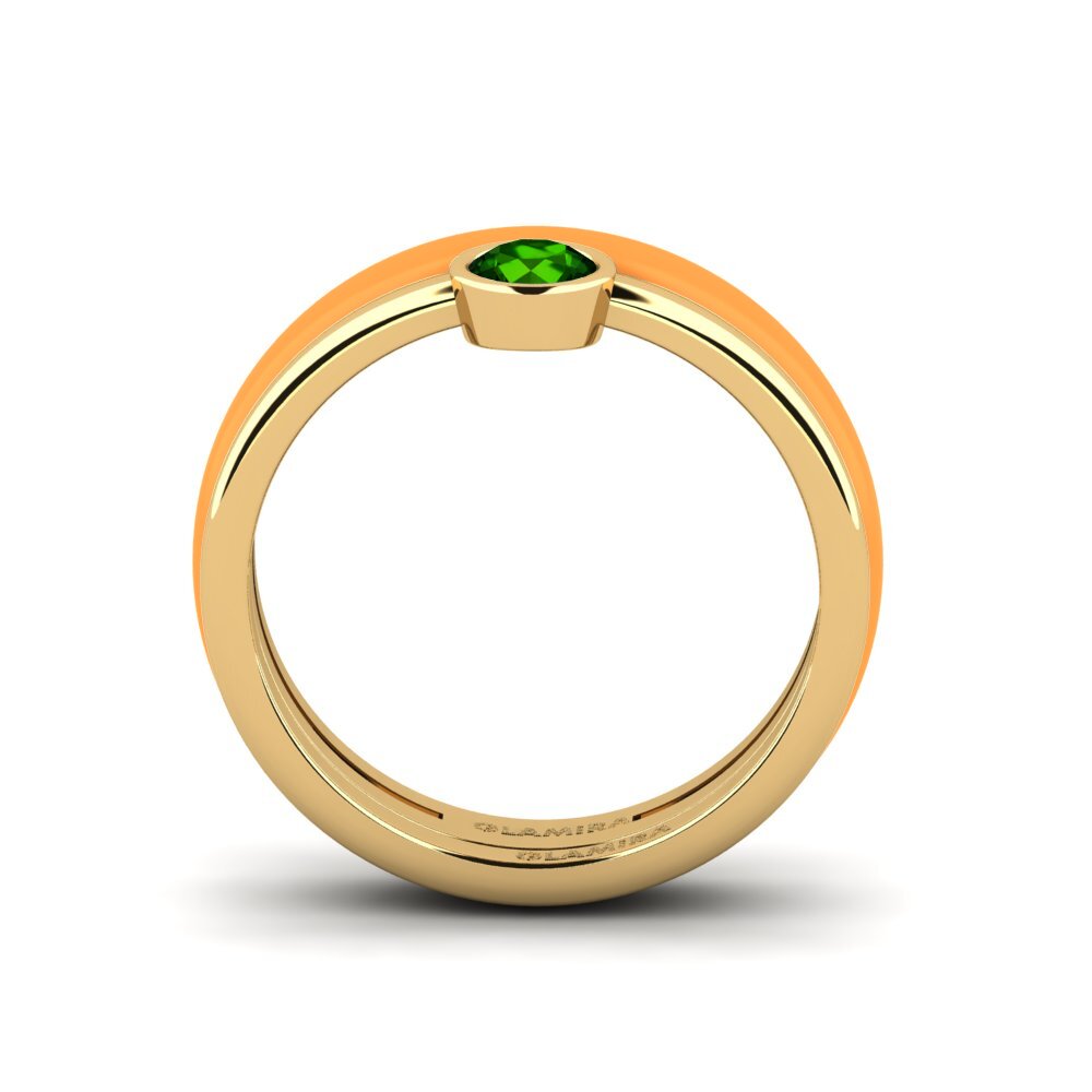Grüner Turmalin Ring Bavegels - H