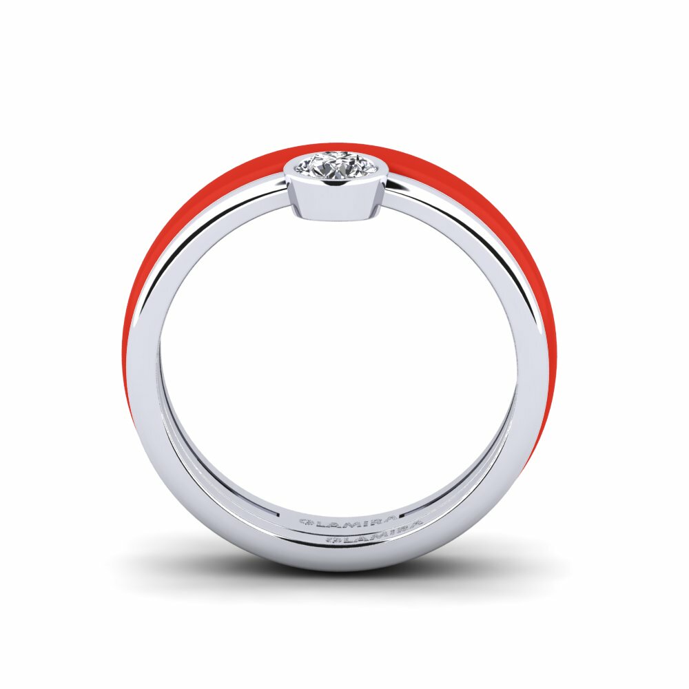 Argent Blanc Bague Bavegels - H