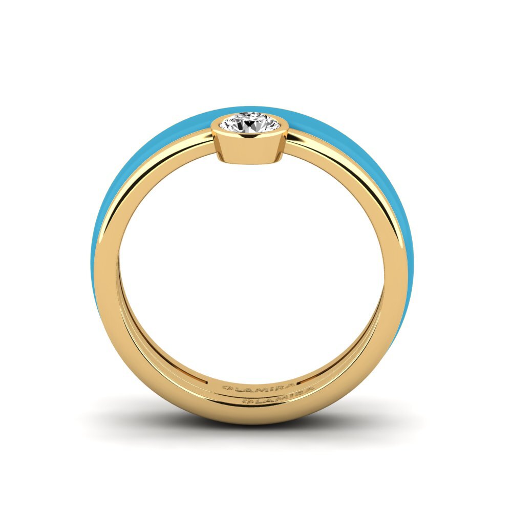 Moissanit Ring Bavegels - H