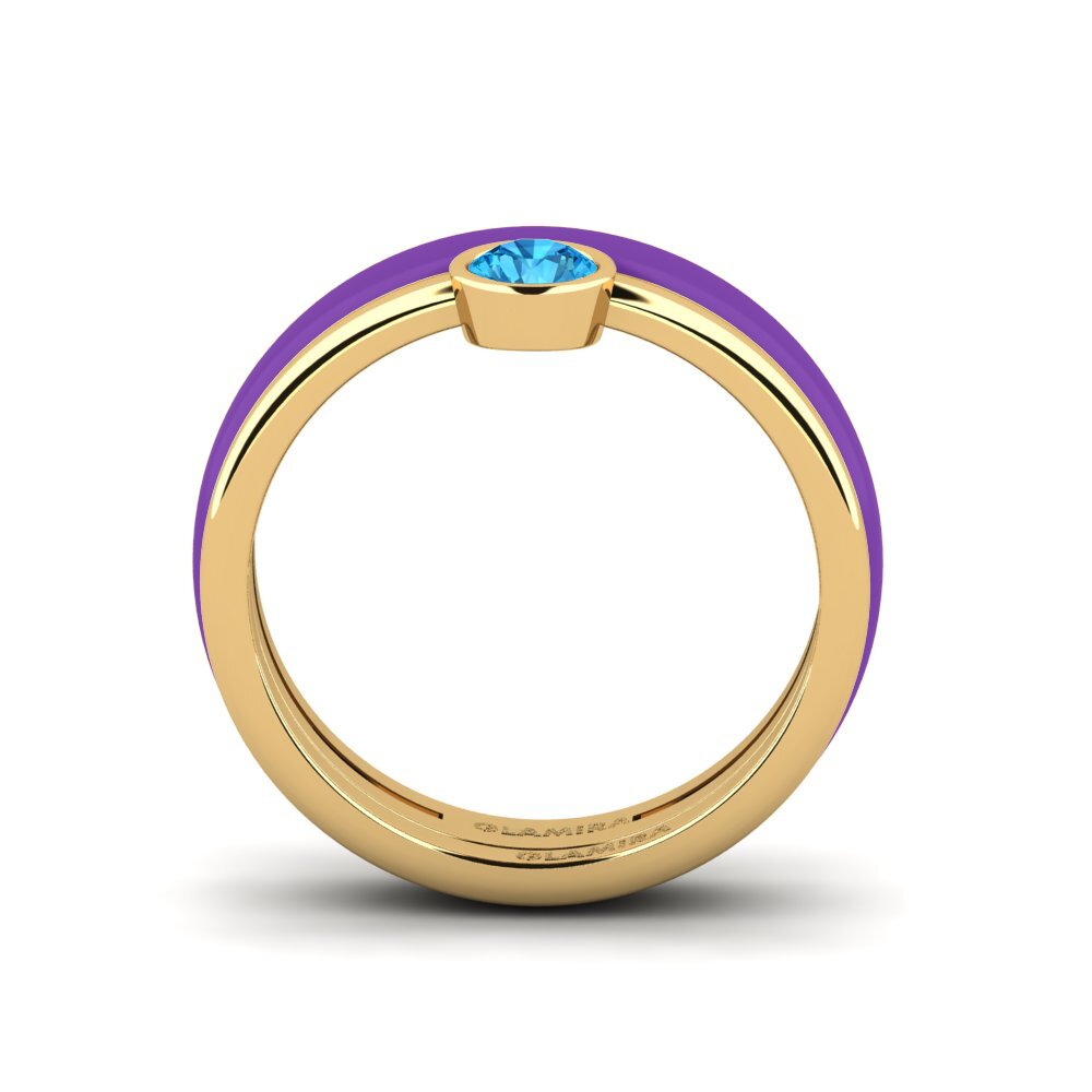 Blauer Topas Ring Bavegels - H