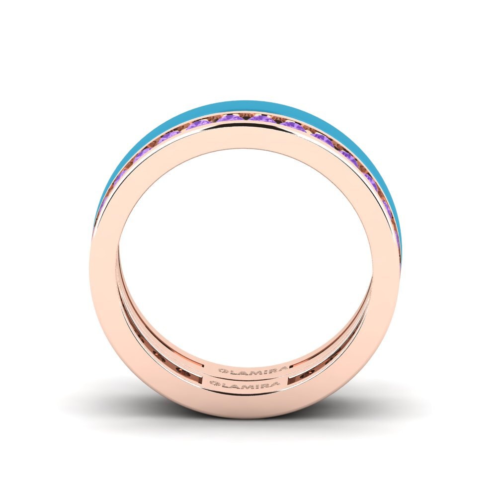 Rotgold 375 Ring Bavegels - I