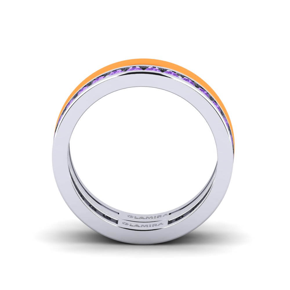 950 Platin Ring Bavegels - I