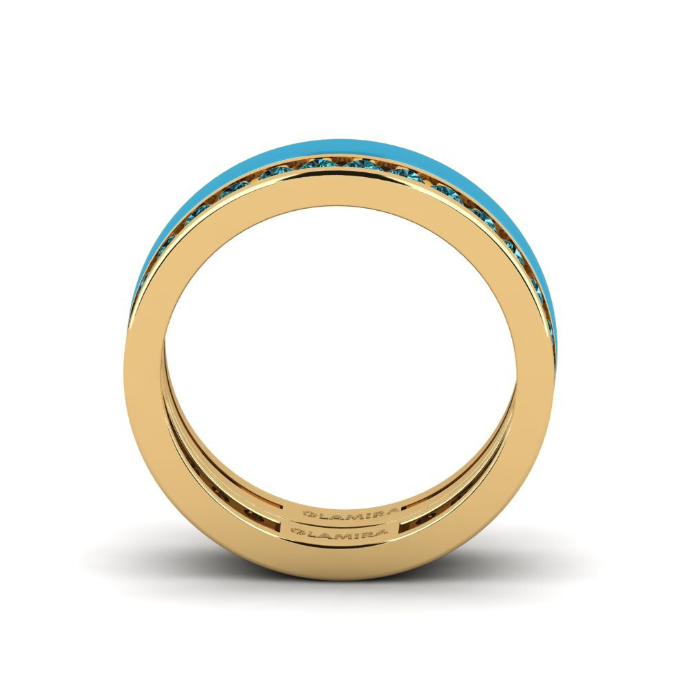 Blauer Diamant Ring Bavegels - I
