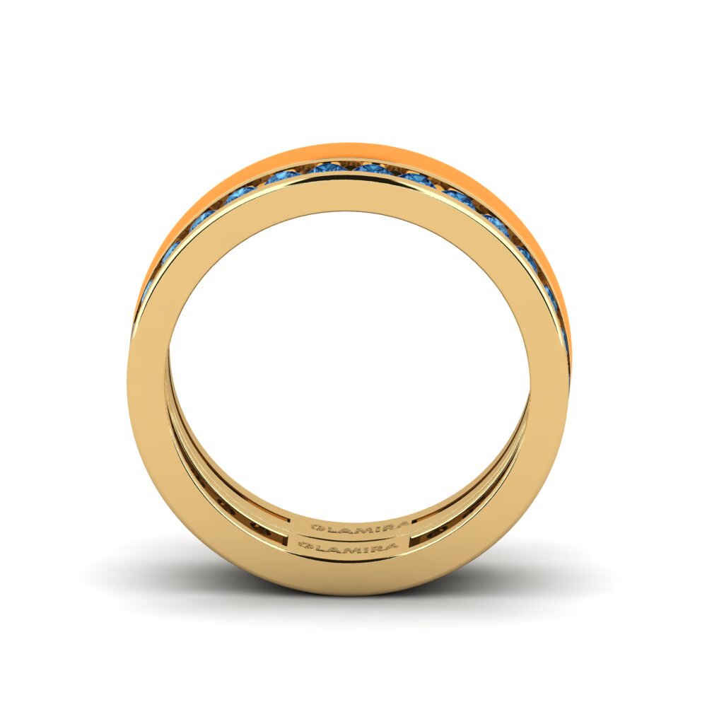 Dunkelblauer Zirkonia Ring Bavegels - I