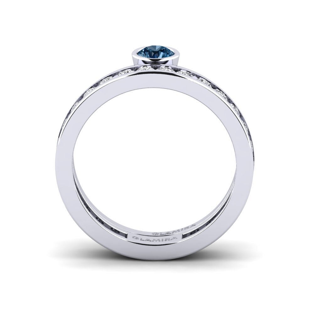 Blauer Diamant Ring Bavegels - J