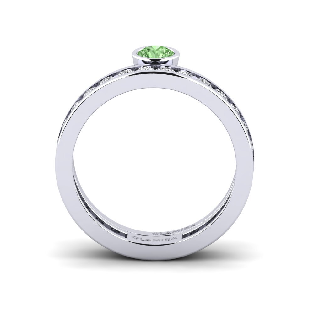 Grüner Diamant Ring Bavegels - J