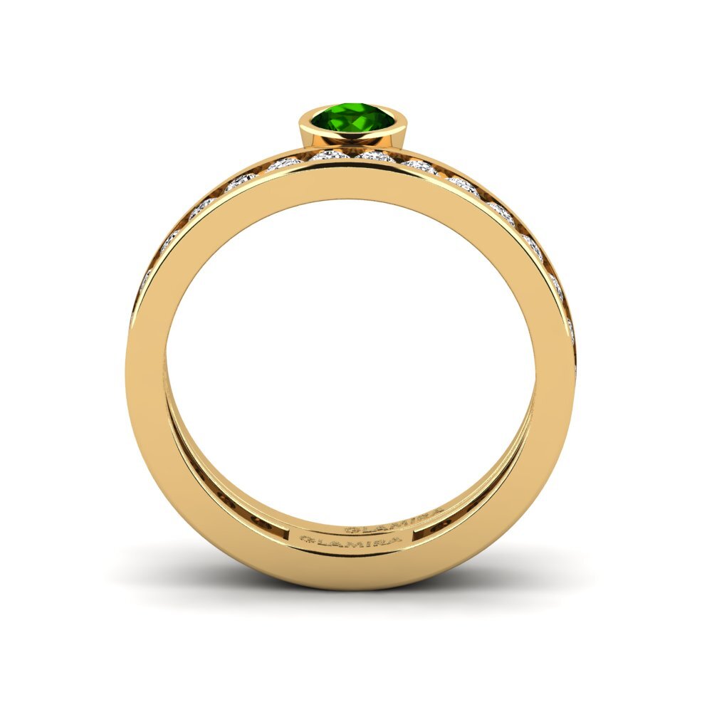 Green Tourmaline Ring Bavegels - J