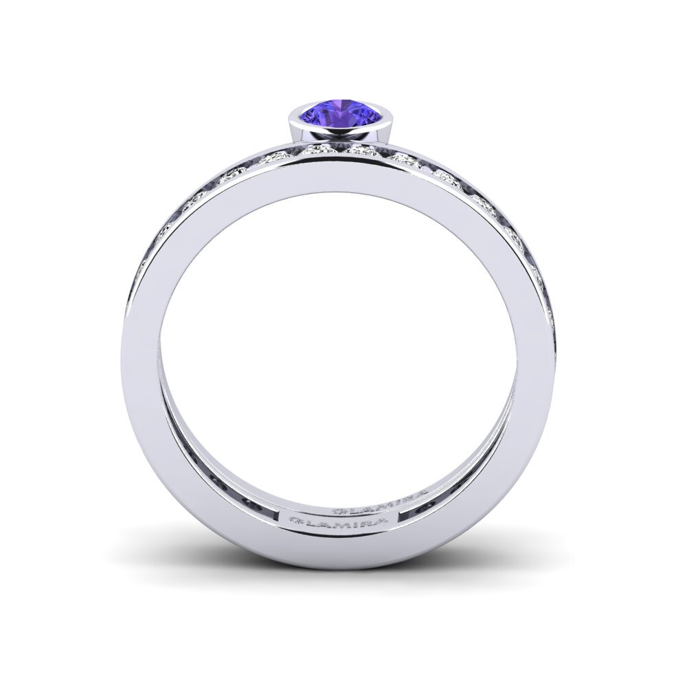 Tansanit Ring Bavegels - J