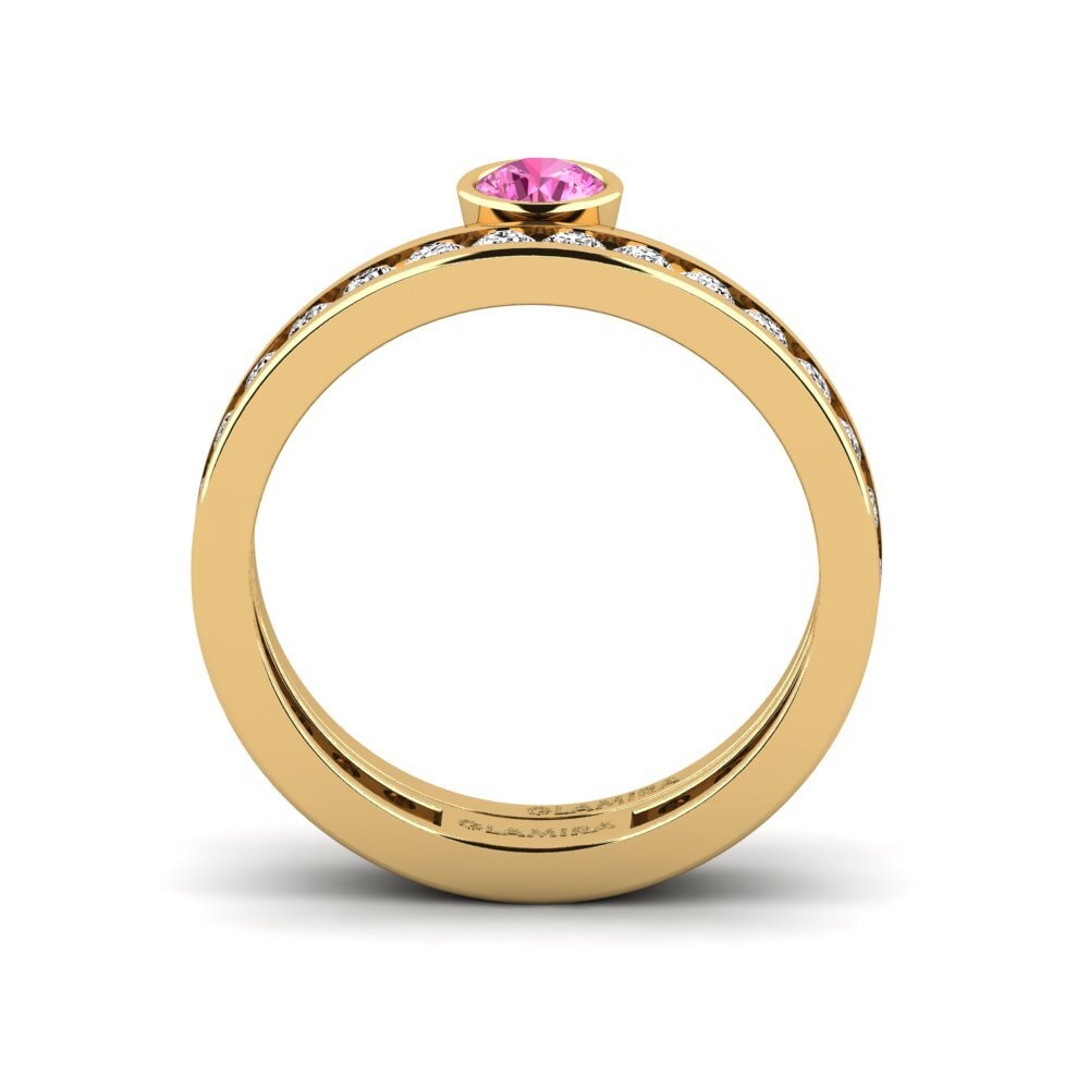 Pink Topaz Ring Bavegels - J