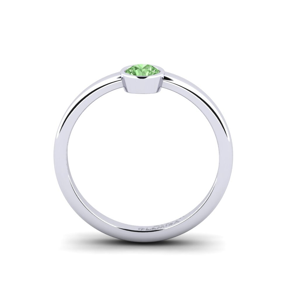 Diamante Verde Anel Bavegels - K