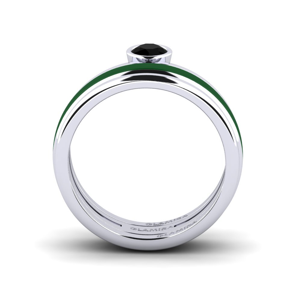 Schwarzer Onyx Ring Bavegels - M