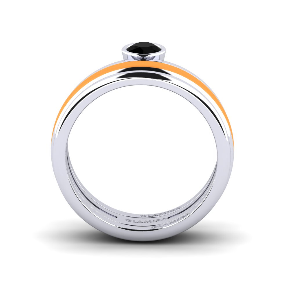 Schwarzer Onyx Ring Bavegels - M
