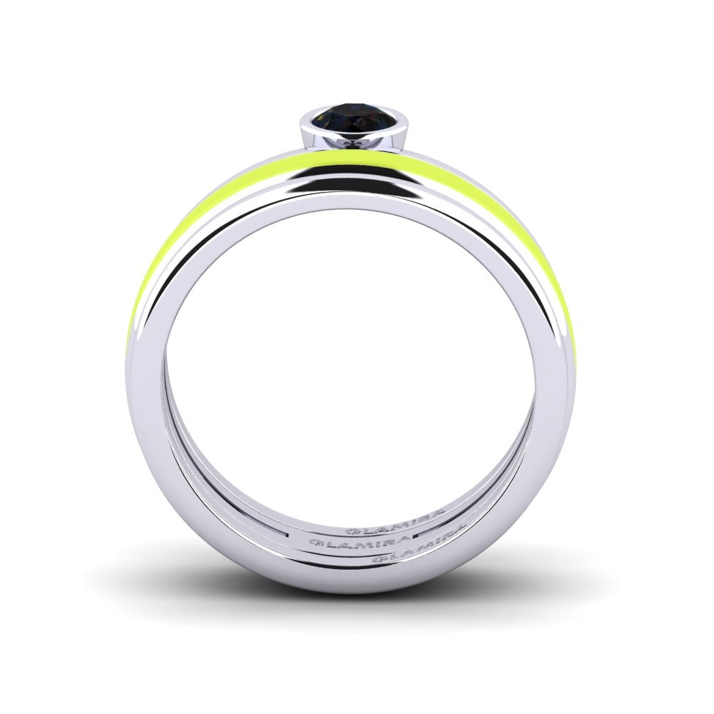Schwarzer Opal Ring Bavegels - M