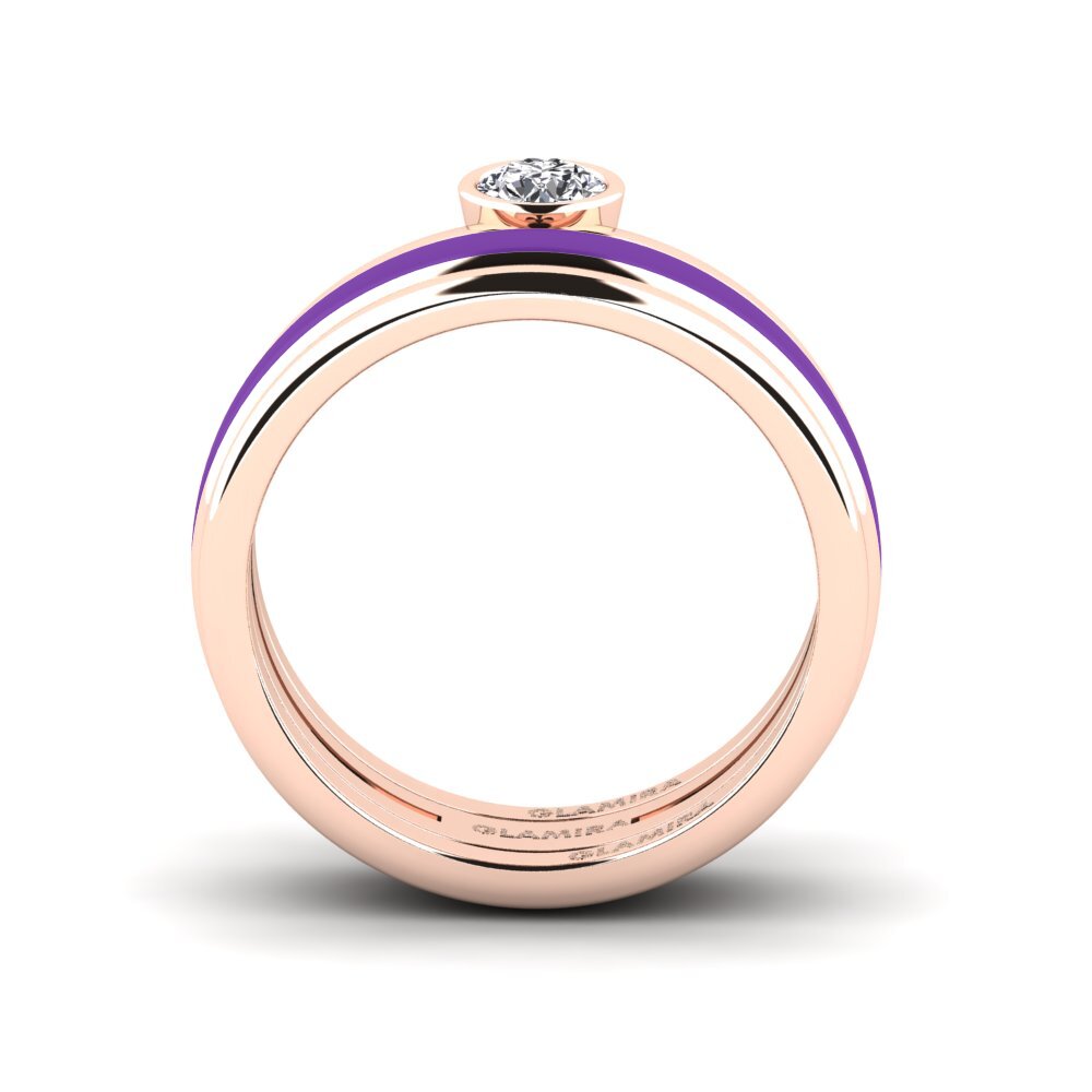 Rotgold 585 Ring Bavegels - M