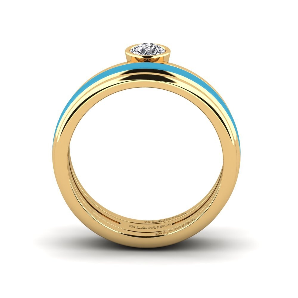 Gelbgold 375 Ring Bavegels - M