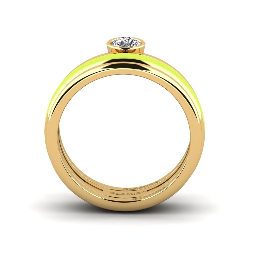 Gelbgold 375 Ring Bavegels - M