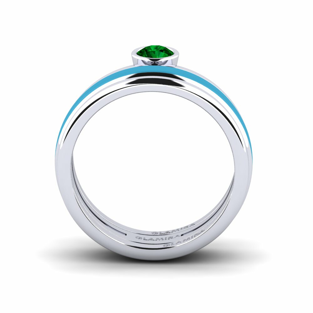 Zircone Vert Bague Bavegels - M