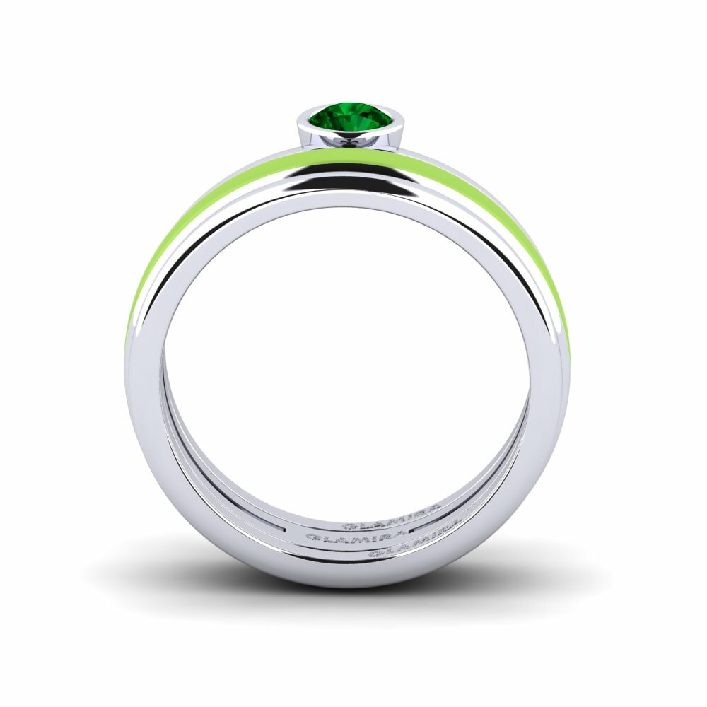 Zircone Vert Bague Bavegels - M