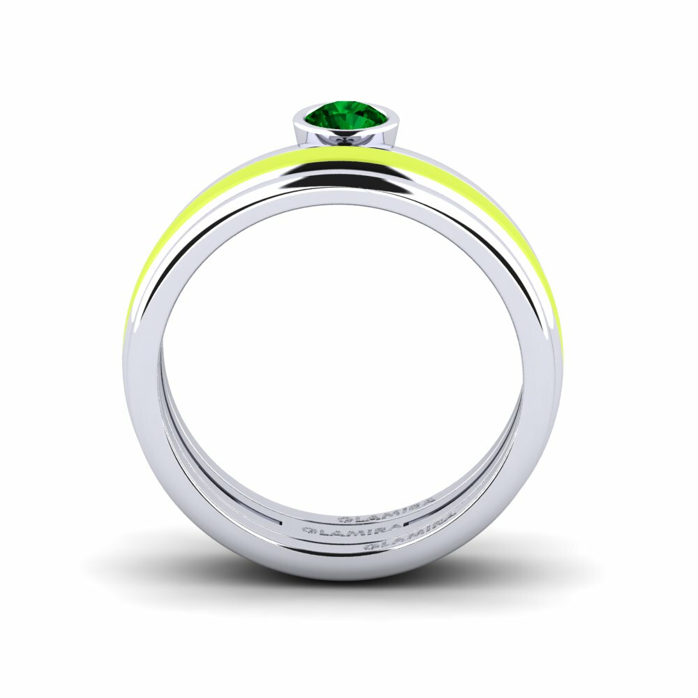 Zircone Vert Bague Bavegels - M