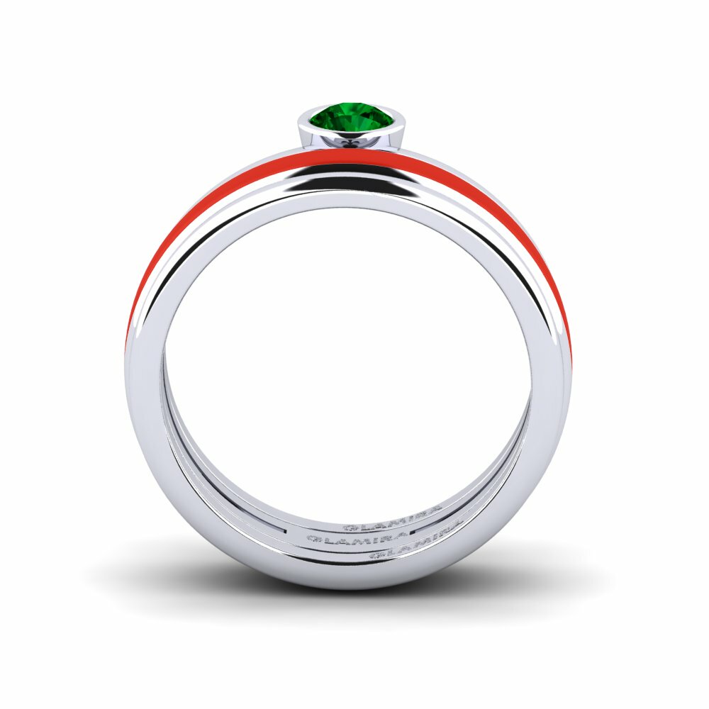 Zircone Vert Bague Bavegels - M